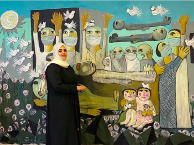 Tagreed Bagshi… the Saudi Picasso who draws Corona crisis and beyond